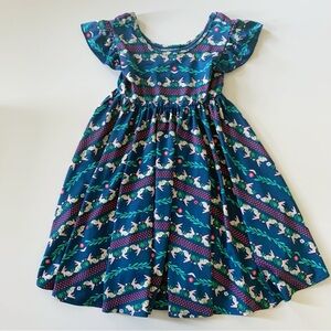 Dot Dot Smile Bunnies Flutter Sleeve Twirl Dress